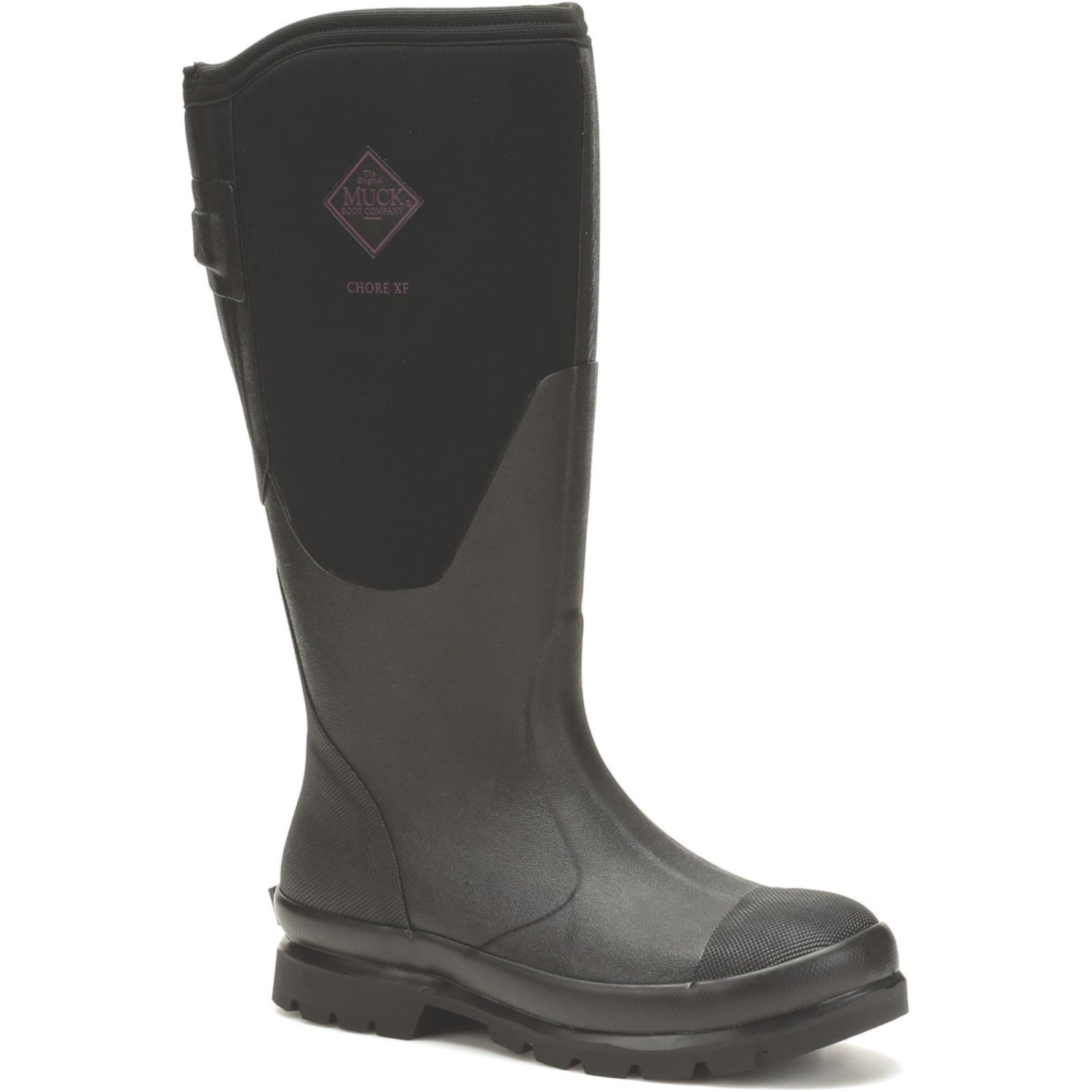 Muck Boots Chore Adjustable Tall Size 9 Womens Black Non Safety Wellies (894XR)