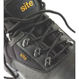 Site Onyx Size 7  Black Waterproof Steel Toe Cap Safety Boots