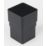 FloPlast  Square Socket Black 65mm