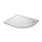 Mira Flight Low Offset Quadrant Shower Tray LH White 1000 x 800 x 40mm