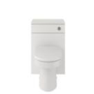 Idaho Bathroom Unit with Back-to-Wall Toilet & Concealed Cistern White Gloss 500mm x 820mm x 769mm 4 Piece Set