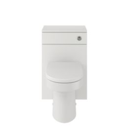 Idaho Bathroom Unit with Back-to-Wall Toilet & Concealed Cistern White Gloss 500mm x 820mm x 769mm 4 Piece Set