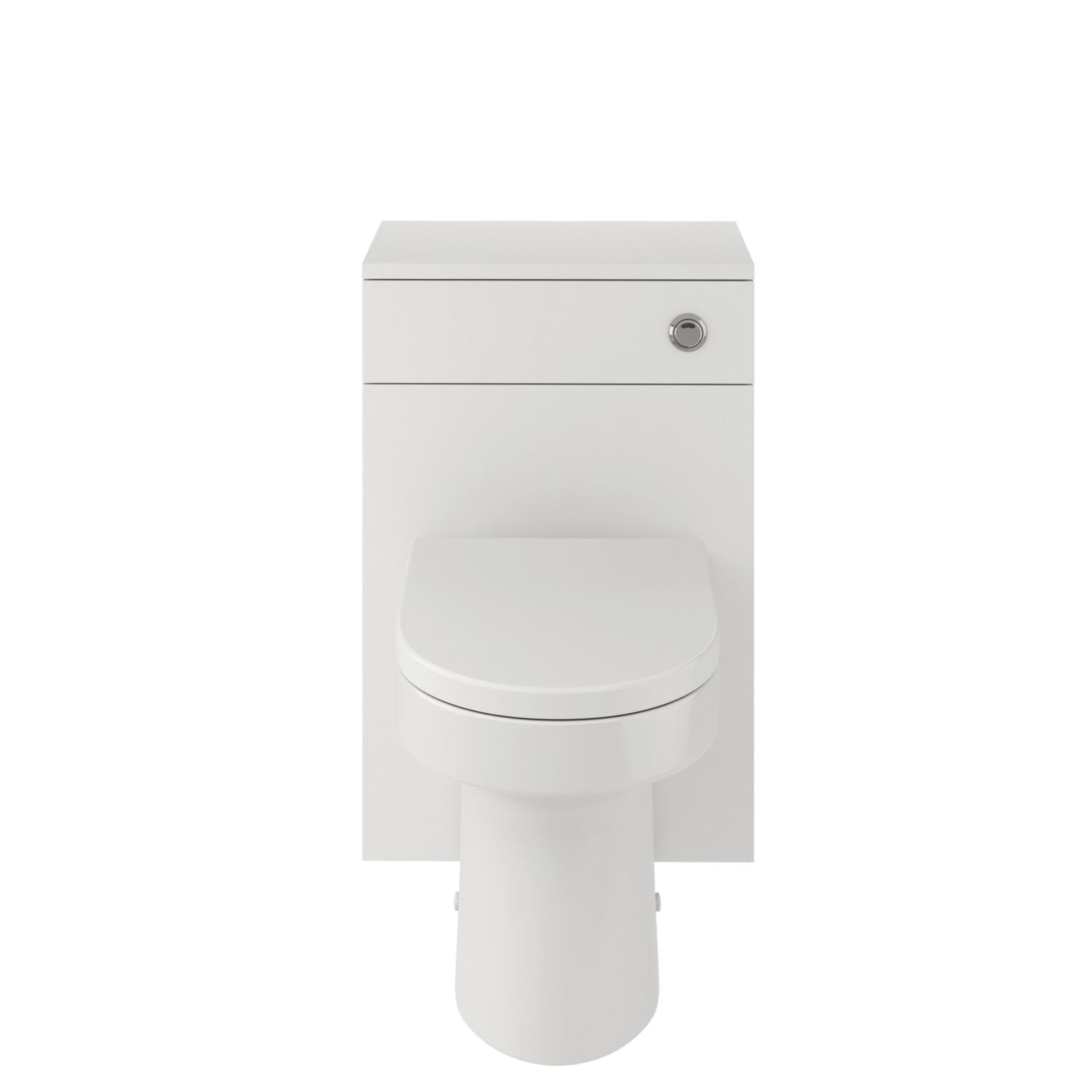 Idaho Bathroom Unit with Back-to-Wall Toilet & Concealed Cistern White Gloss 500mm x 820mm x 769mm 4 Piece Set (895AE)