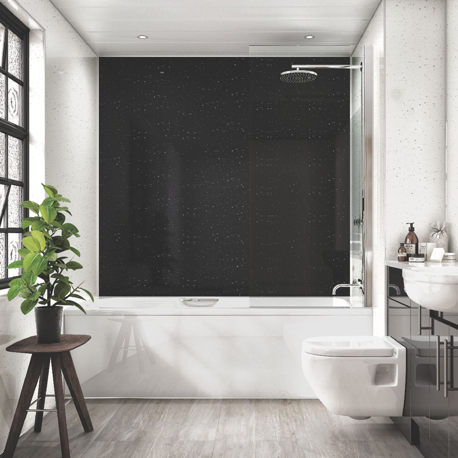 Multipanel Hydrolock Bathroom Waterproof Wall Panel Gloss Stardust 2400mm x 1182mm x 11mm (895CG)