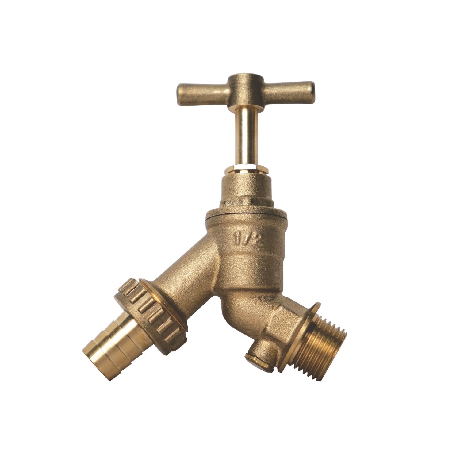 Flomasta Union Bib Cock 107mm H x 91.5 L 1/2" x 3/4" (895FA)