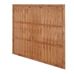 Forest Vertical Board Closeboard  Fence Panels Golden Brown 6' x 5' 6" Pack of 3