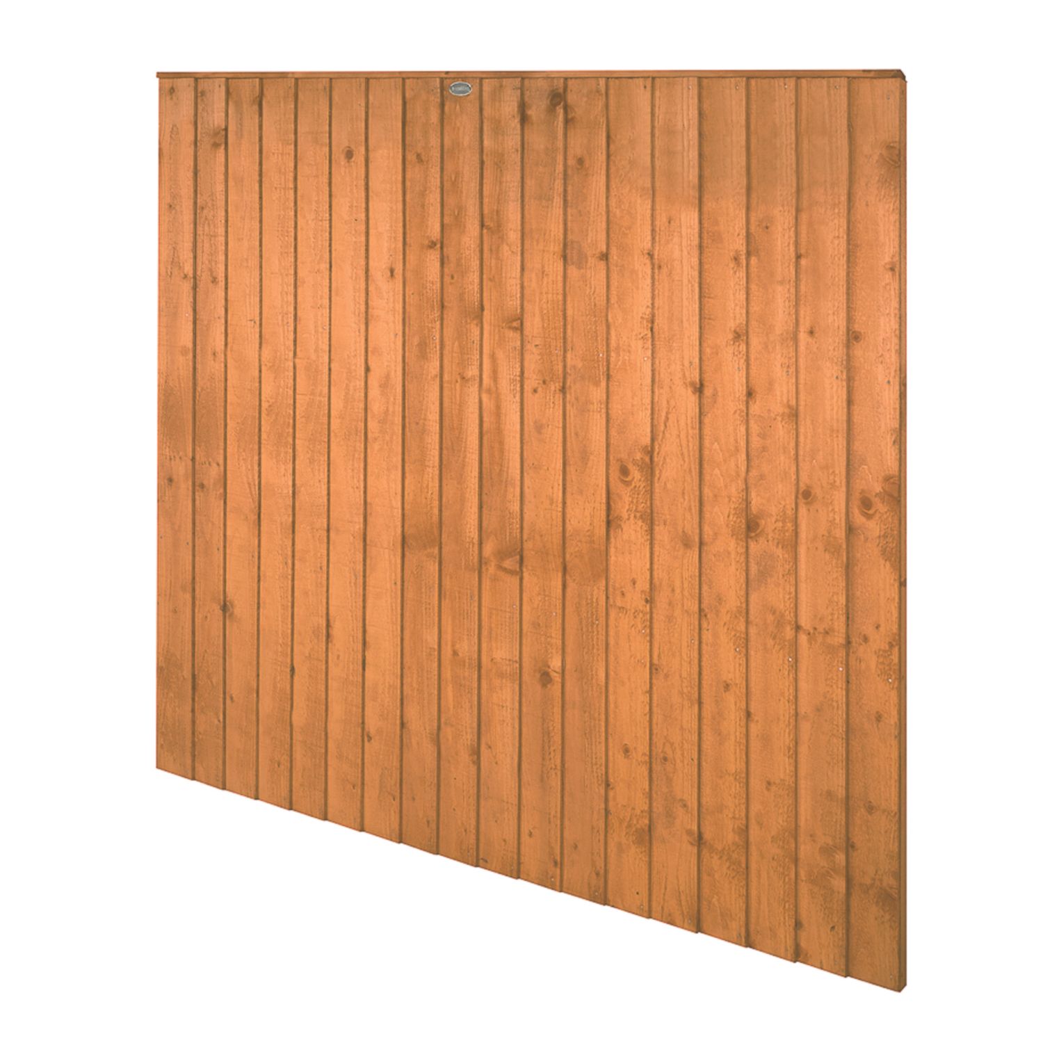 Forest Vertical Board Closeboard Fence Panels Golden Brown 6' x 5' 6" Pack of 3 (895FL)