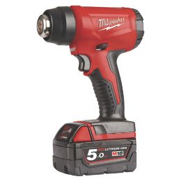 Milwaukee M18 BHG-502C 18V 2 x 5.0Ah Li-Ion RedLithium Cordless Heat Gun