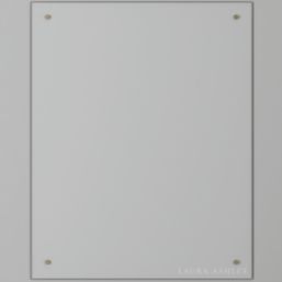 Laura Ashley  Clear with Brushed Brass Caps Kitchen Splashback 600mm x 750mm x 6mm