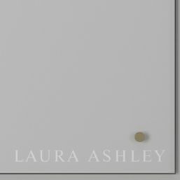 Laura Ashley  Clear with Brushed Brass Caps Kitchen Splashback 600mm x 750mm x 6mm