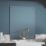Laura Ashley  Clear with Brushed Brass Caps Kitchen Splashback 600mm x 750mm x 6mm