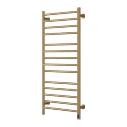 Reina 1200mm x 500mm 495BTU Gunmetal Flat Electric Towel Radiator