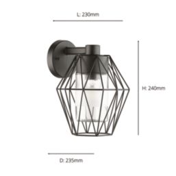 Eglo Canove Outdoor Wall Light Black