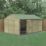 Forest Beckwood 14' 6" x 10' (Nominal) Reverse Apex Shiplap Timber Shed with Base & Assembly