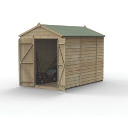 Forest Beckwood 6' x 9' 6" (Nominal) Apex Shiplap Timber Shed with Assembly