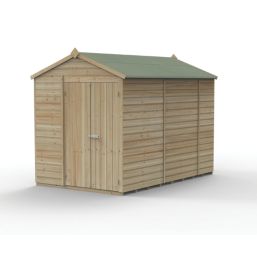 Forest Beckwood 6' x 9' 6" (Nominal) Apex Shiplap Timber Shed with Assembly