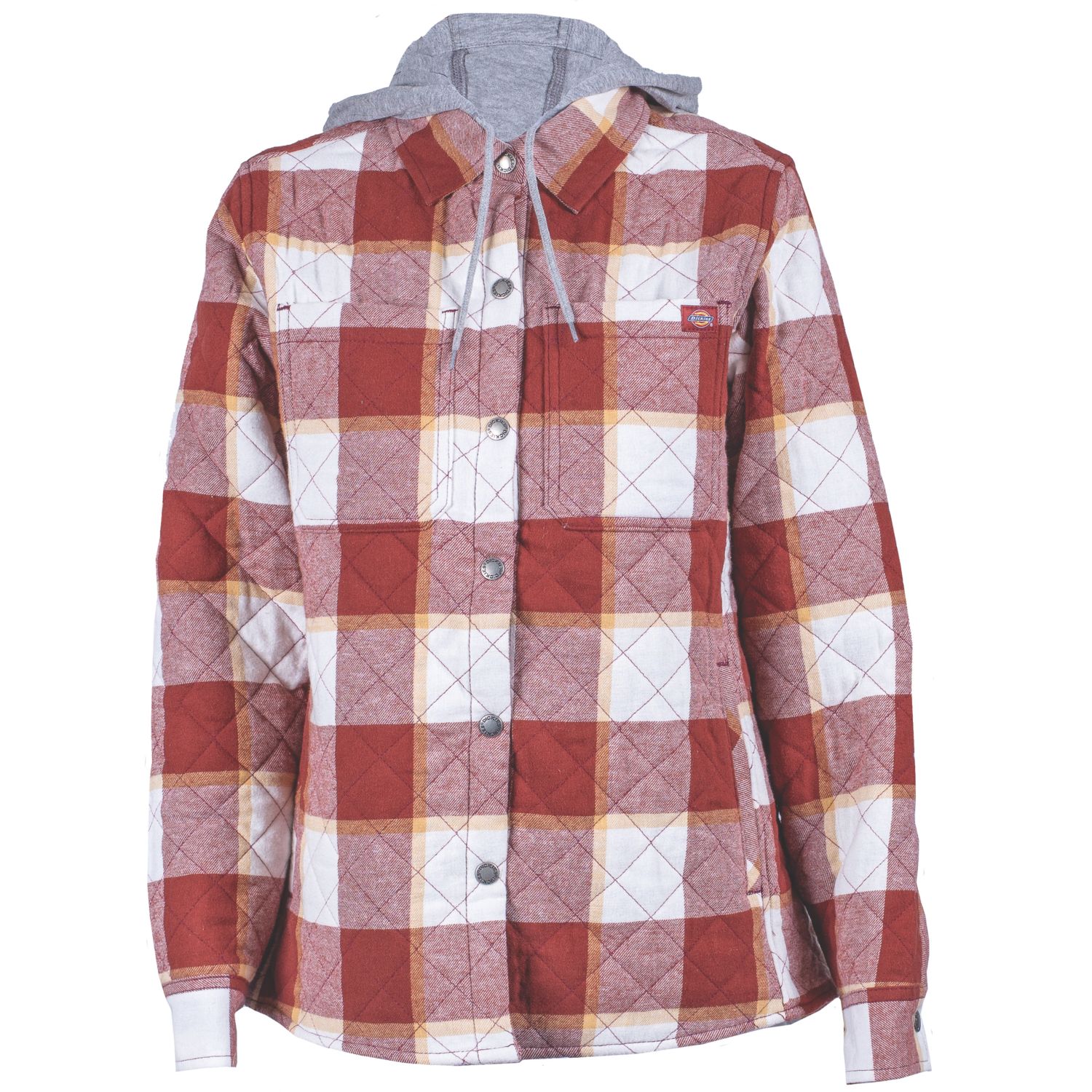 Dickies Flannel Shirt Jacket Womens Jackets Red Brick Medium 38" Chest (895VU)