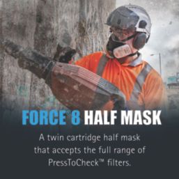 JSP Force 8 Large Half Mask Respirator