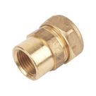 Flomasta  Brass Compression Adapting Female Coupler 22mm x 1/2"