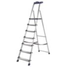 Werner Aluminium 2.1m 7 Step Platform Step Ladder
