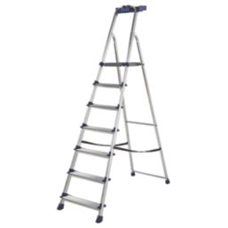 Werner  Aluminium 7-Treads Platform Stepladder  1.48m