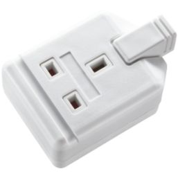 Masterplug 13A 1-Gang Unfused Rewireable Socket  White