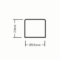 Flomasta  Copper End Feed Stop Ends 28mm 2 Pack