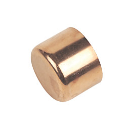 Flomasta  Copper End Feed Stop Ends 28mm 2 Pack