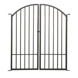 Apollo Appleton Easy Fit Arch Gates Matt-Black 121cm x 132cm 1 Pair