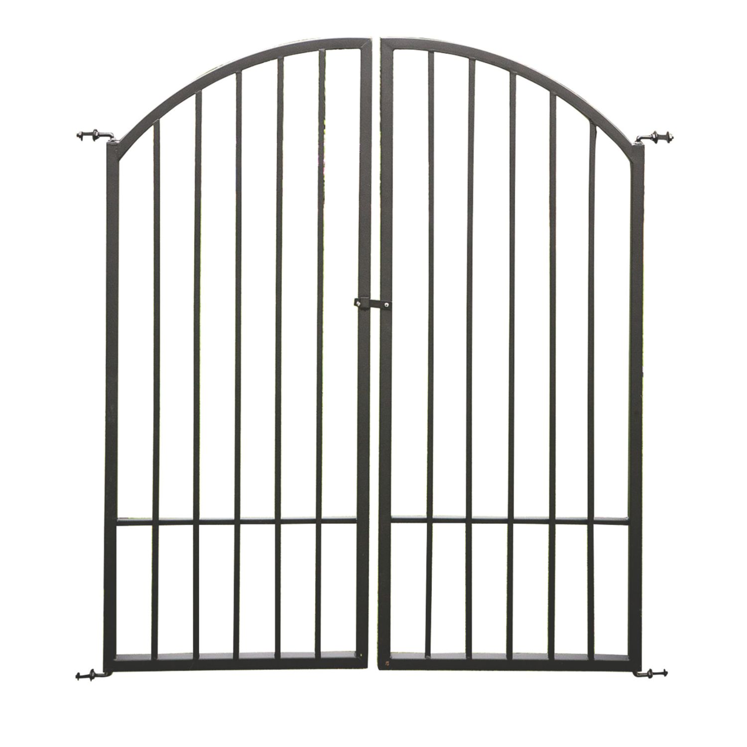 Apollo Appleton Easy Fit Arch Gates Matt-Black 121cm x 132cm 1 Pair (896AV)