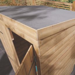 Rowlinson  4' x 4' (Nominal) Pent Shiplap Timber Shed