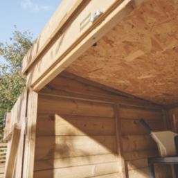 Rowlinson  4' x 4' (Nominal) Pent Shiplap Timber Shed