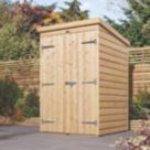 Rowlinson  4' x 4' (Nominal) Pent Shiplap Timber Shed