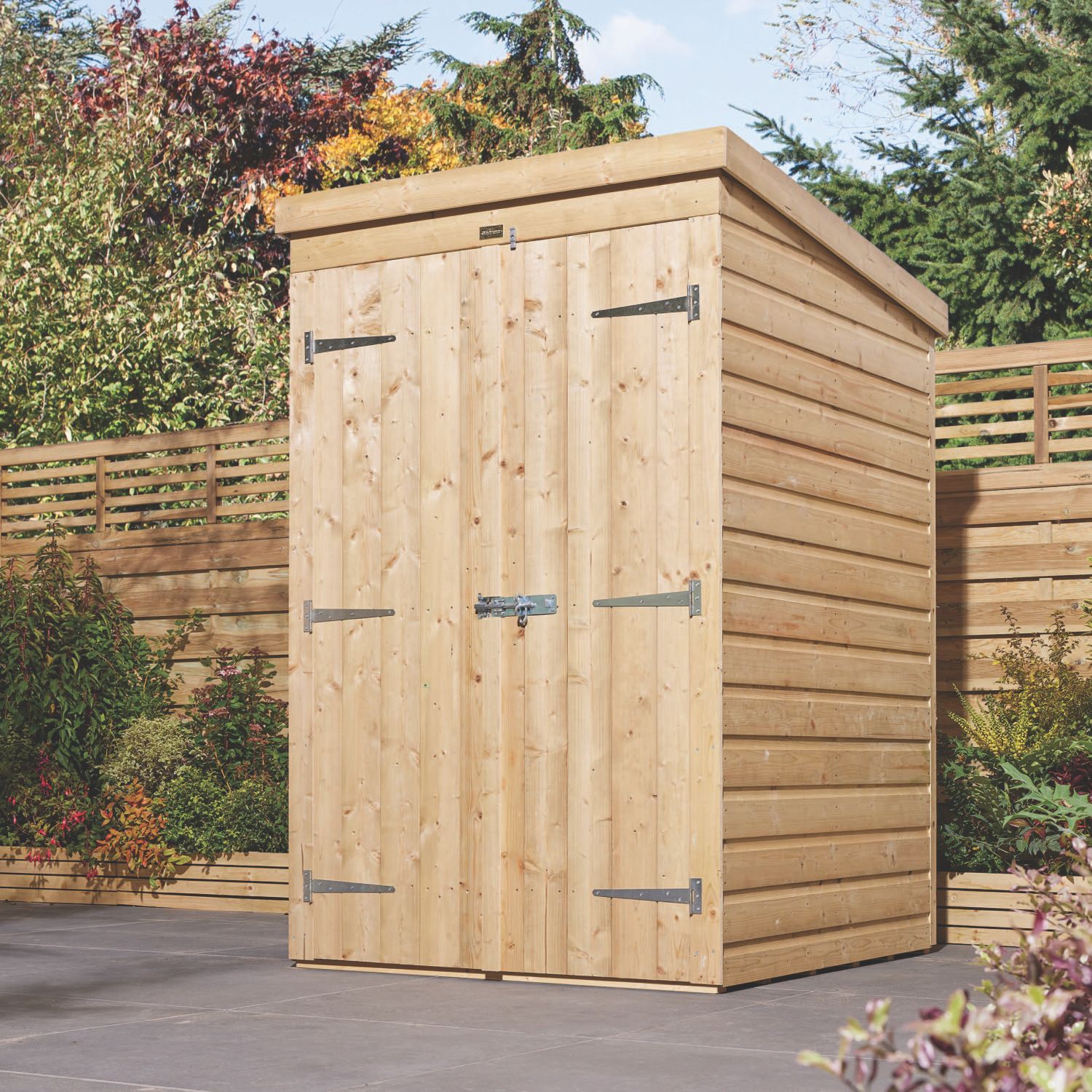 Rowlinson 4' x 4' (Nominal) Pent Shiplap Timber Shed (896CL)