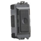 Knightsbridge Key Operated 10A Grid 3-Pole Fan Isolator Switch Anthracite