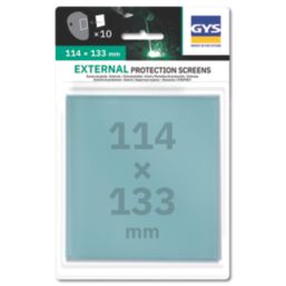 Gys  Welding Helmet External Replacement Lenses 114mm x 133mm 10 Pack