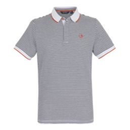 Regatta Tiver Polo Shirt White / Navy Stripe Medium 40" Chest