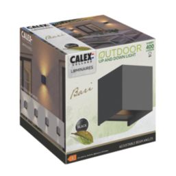 Calex Bari Outdoor LED Up & Down Wall Light Black 7W 400lm