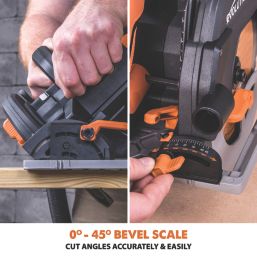 Evolution R185CCSX+ 1600W 185mm  Electric Track Compatible Circular Saw 110V