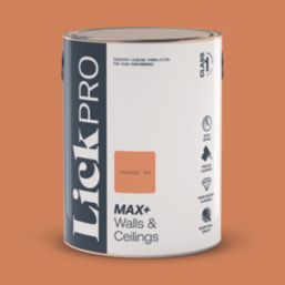 LickPro Max+ 5Ltr Orange 04 Eggshell Emulsion  Paint