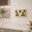 LAP  13A 2-Gang SP Switched Socket + 3A 45W 2-Outlet Type A & C USB Charger Satin Brass with Black Inserts