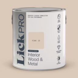 LickPro 2.5Ltr Pink 15 Satin Water-Based Trim Paint