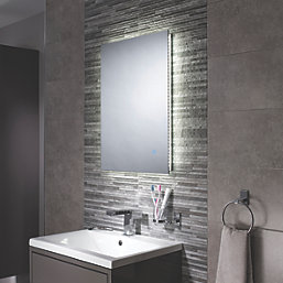 Sensio Serenity Duo Rectangular Backlit Bathroom Mirror With 673lm LED Light 500mm x 700mm