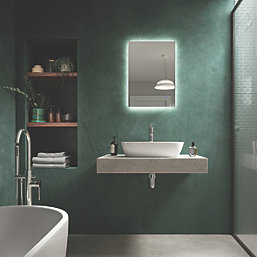 Sensio Serenity Duo Rectangular Backlit Bathroom Mirror With 673lm LED Light 500mm x 700mm