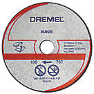 Dremel DSM510 Metal/Plastic Compact Saw Cutting Wheel 3" (77mm) x 2 x 11.1mm 3 Pack