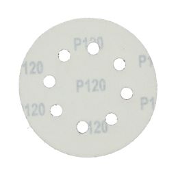Flexovit  A203F 120 Grit 8-Hole Punched Multi-Material Sanding Discs 115mm 6 Pack