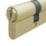 Smith & Locke  6-Pin Double Cylinder Lock 35-45 (80mm) Polished Brass
