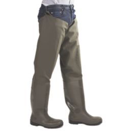 Amblers Forth Size 10.5  Green Safety Thigh Waders