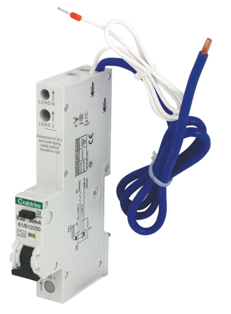 Crabtree Starbreaker 20A 30mA SP Type B  RCBO