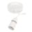 Essentials  6" Pendant Set Light Fitting B22 White 3 1/2"